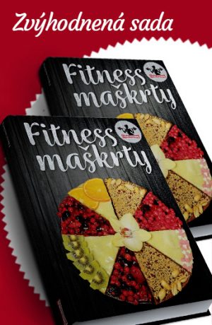 sada dvoch kníh fitness maškrty, zdravé recepty na maškrty